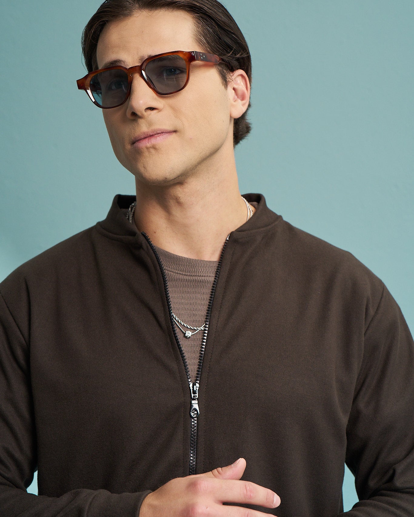 Chocolate Premium Zip Jacket