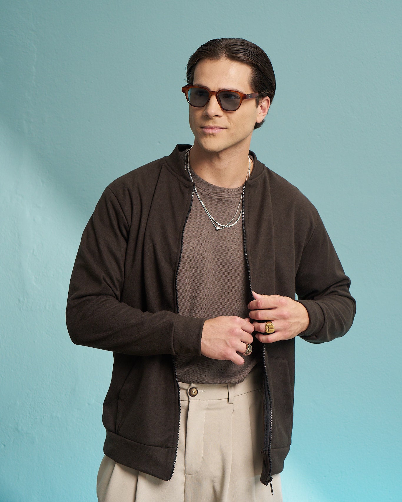 Chocolate Premium Zip Jacket