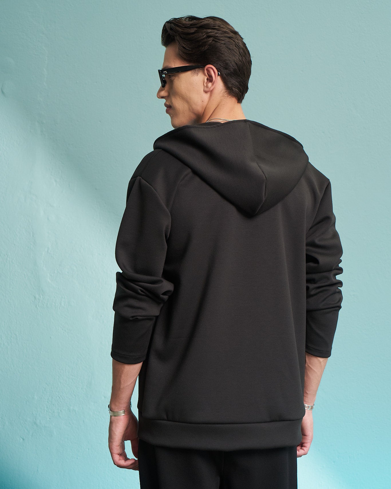 Black Premium Zip Hoodie