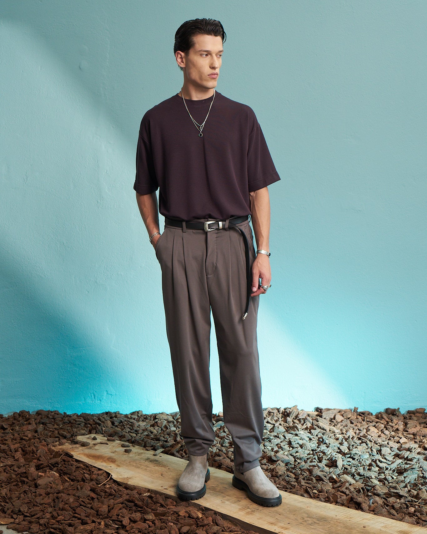 Fig Premium Textured Oversized T-Shirt
