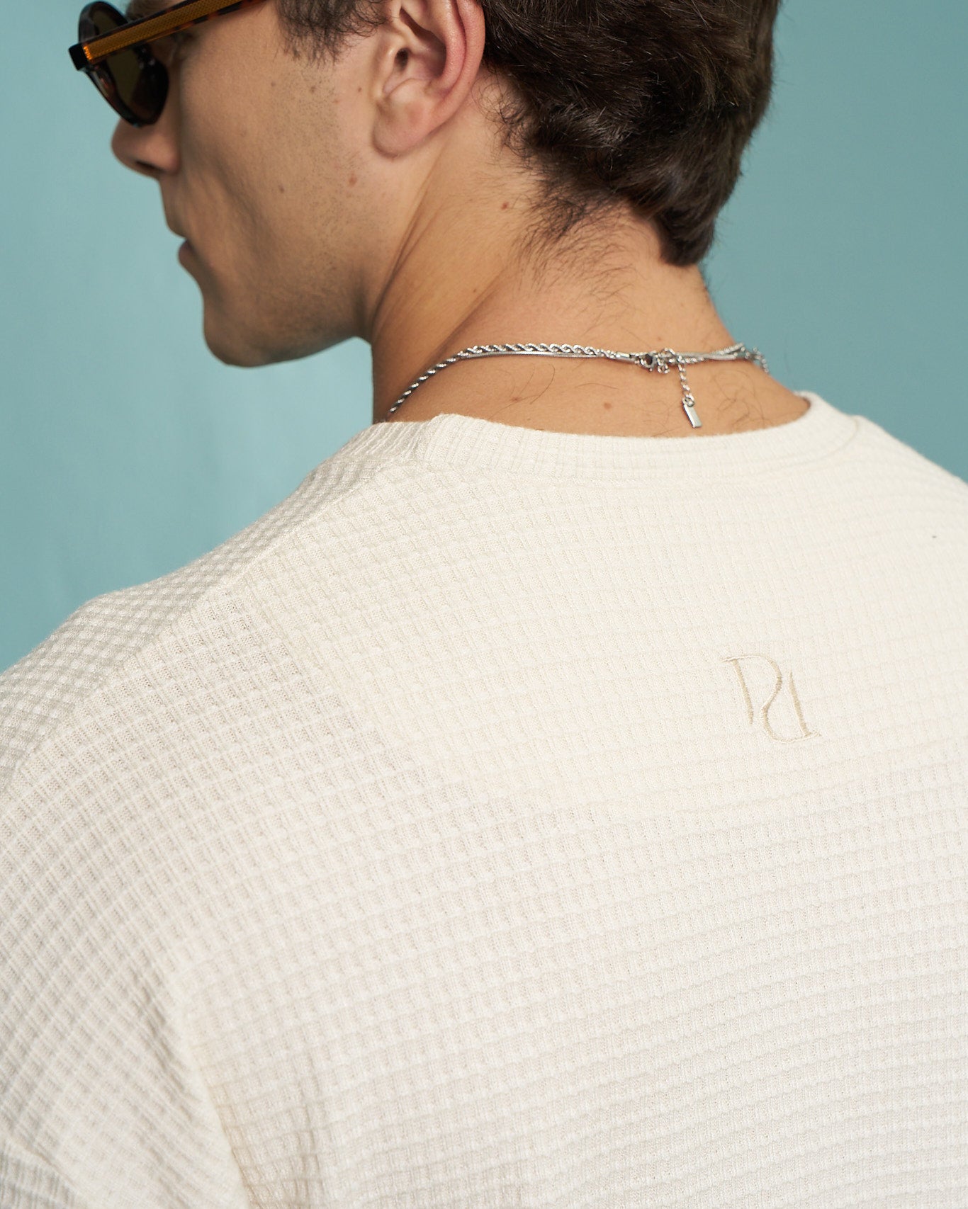 Off-White Premium Waffle Oversized T-Shirt