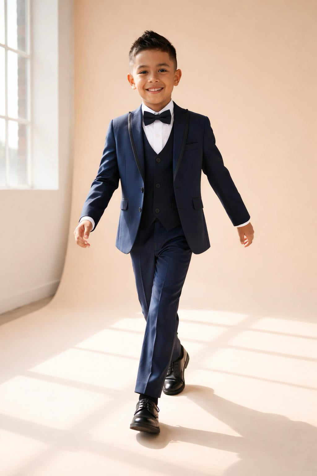Boys’ 5-Piece Formal Suit (Ages 1–10)