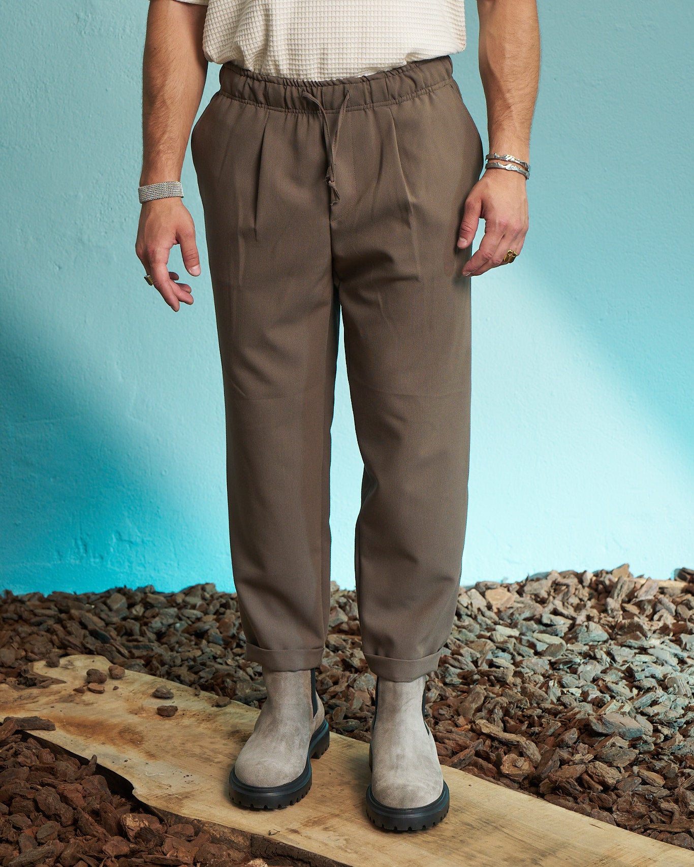Caribou Relaxed Drawstring Trousers