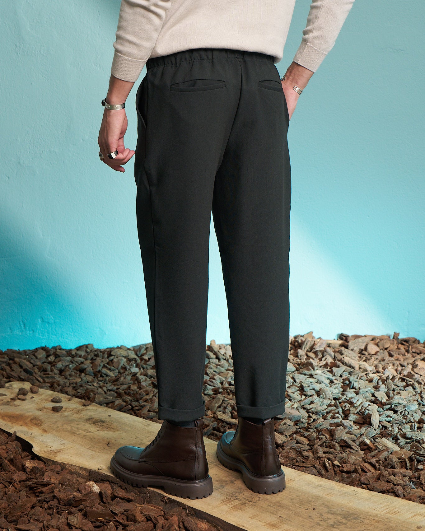 Forest Relaxed Drawstring Trousers
