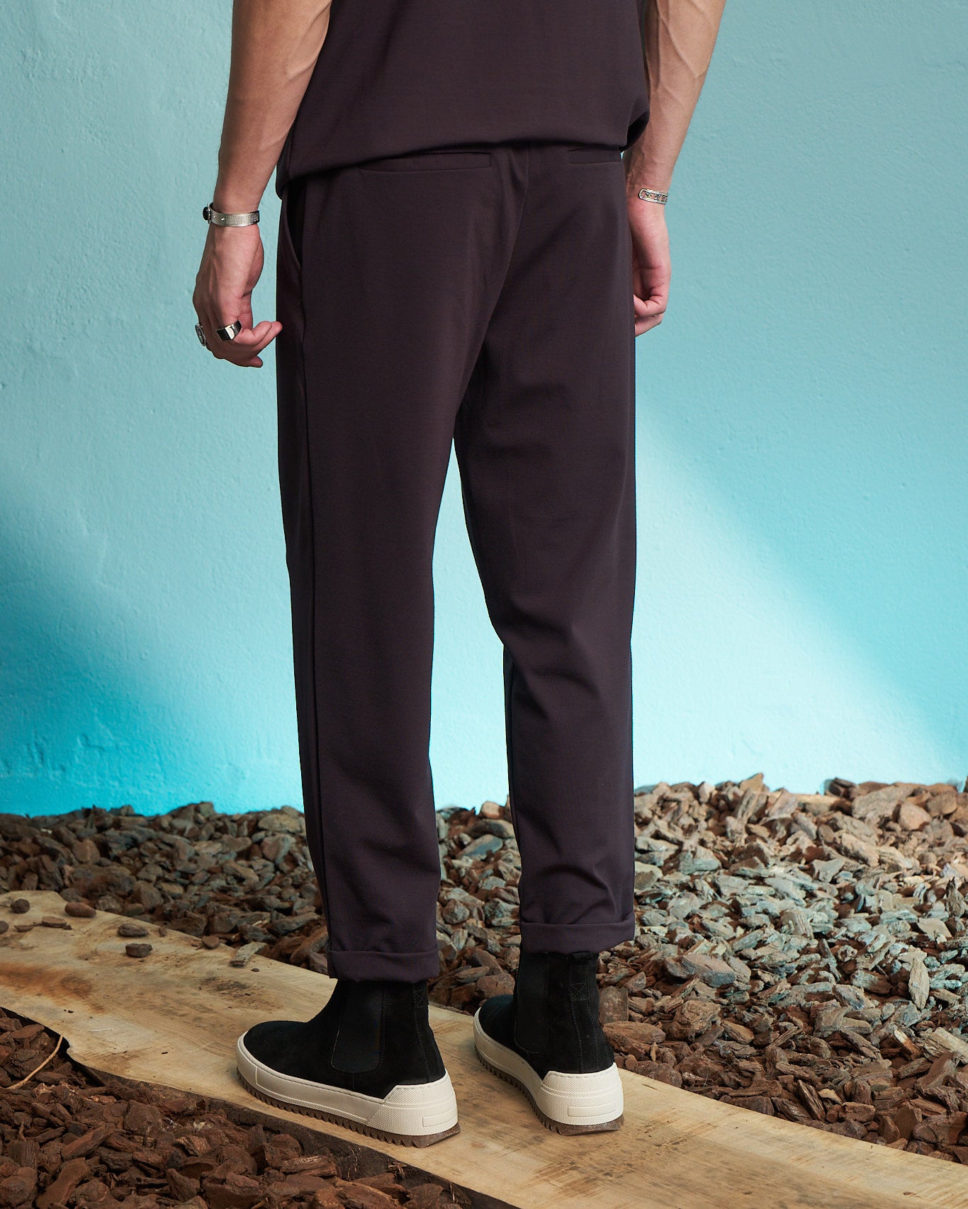 Fig Relaxed Drawstring Trousers