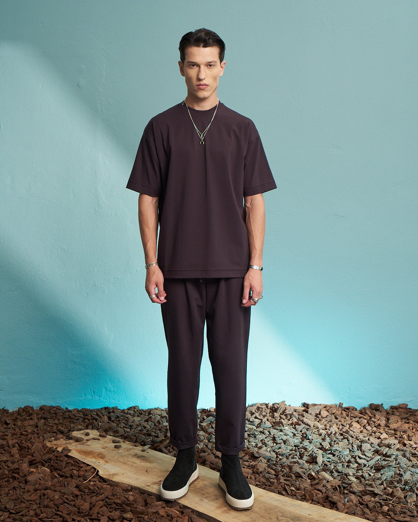 Fig Relaxed Drawstring Trousers
