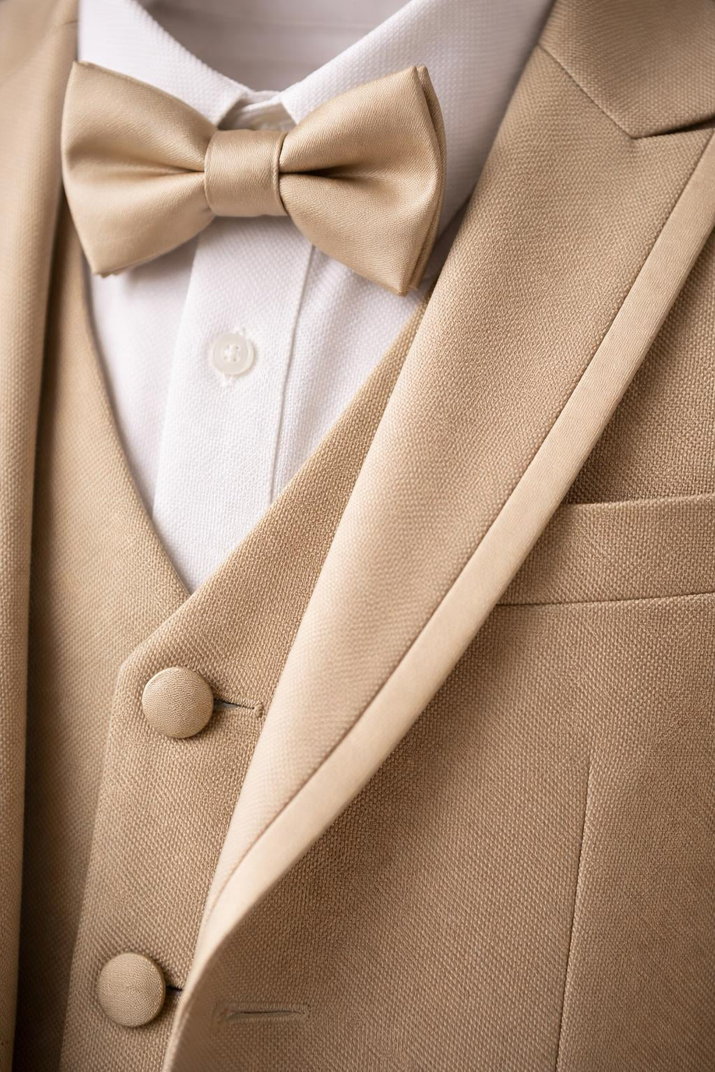 Boys’ 5-Piece Formal Suit – Beige (Ages 1–10)