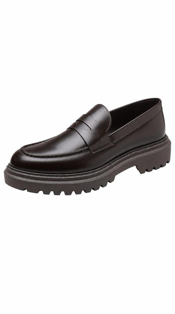 Leather Penny Loafer - Dark Brown