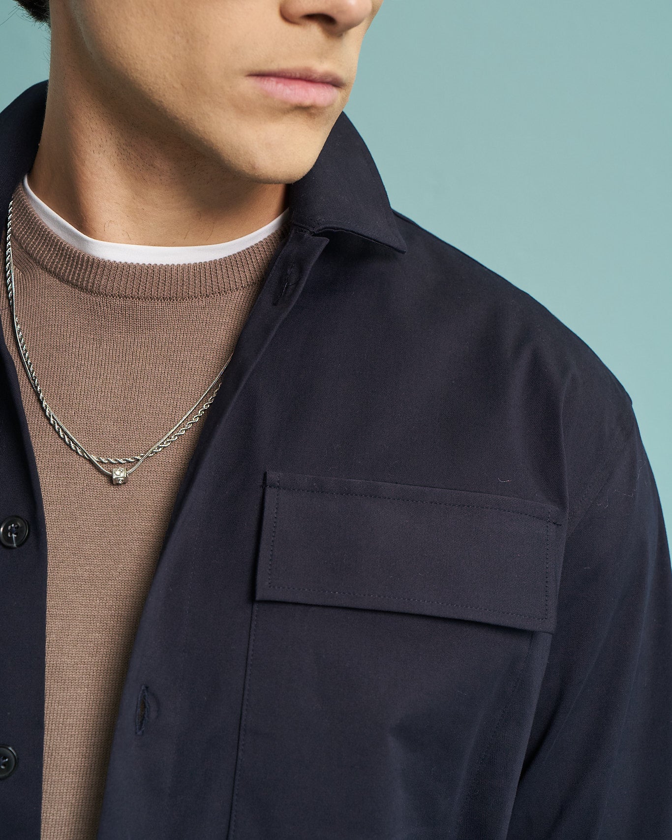 Navy Utility Overshirt