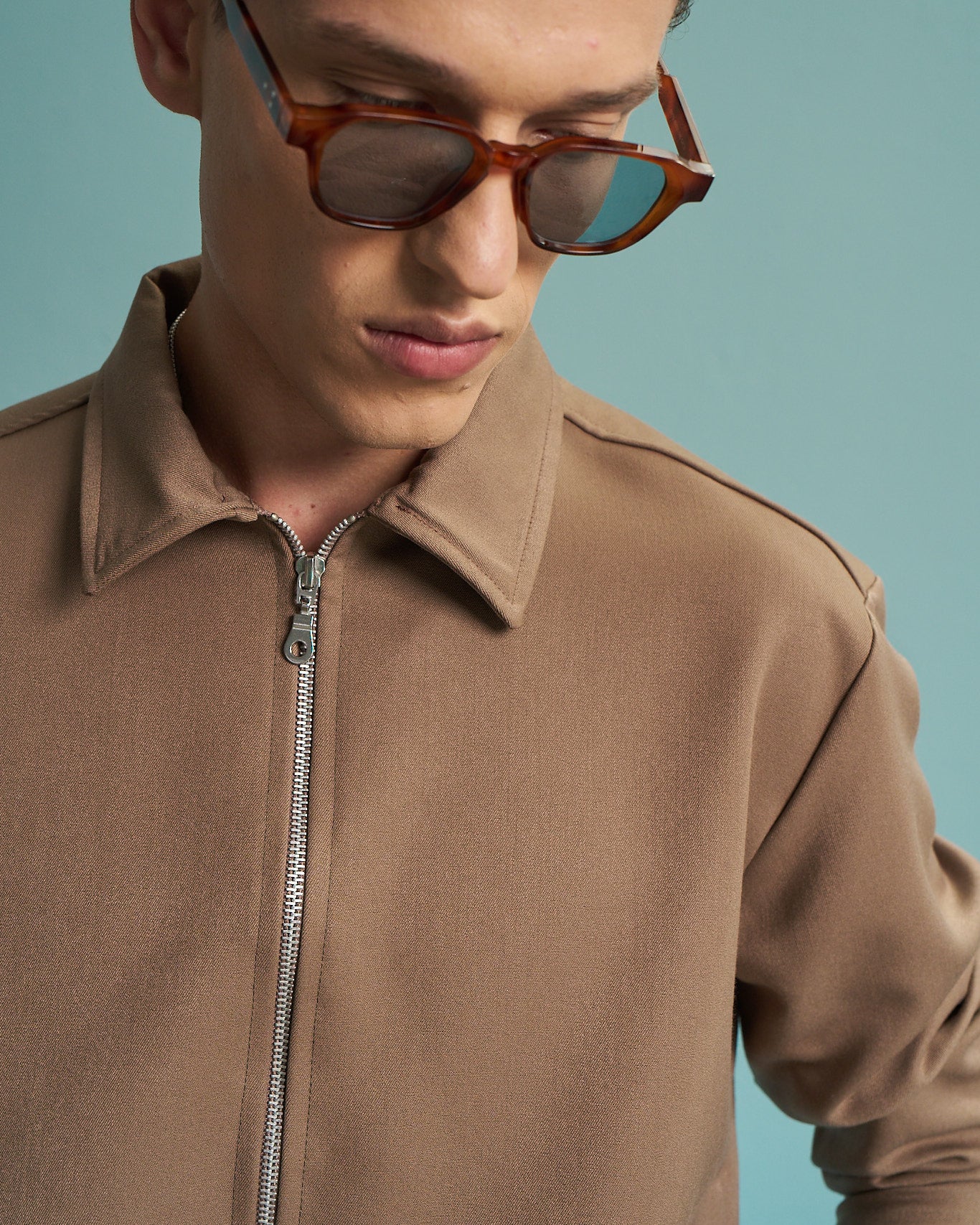 Fango Suede Zip Overshirt