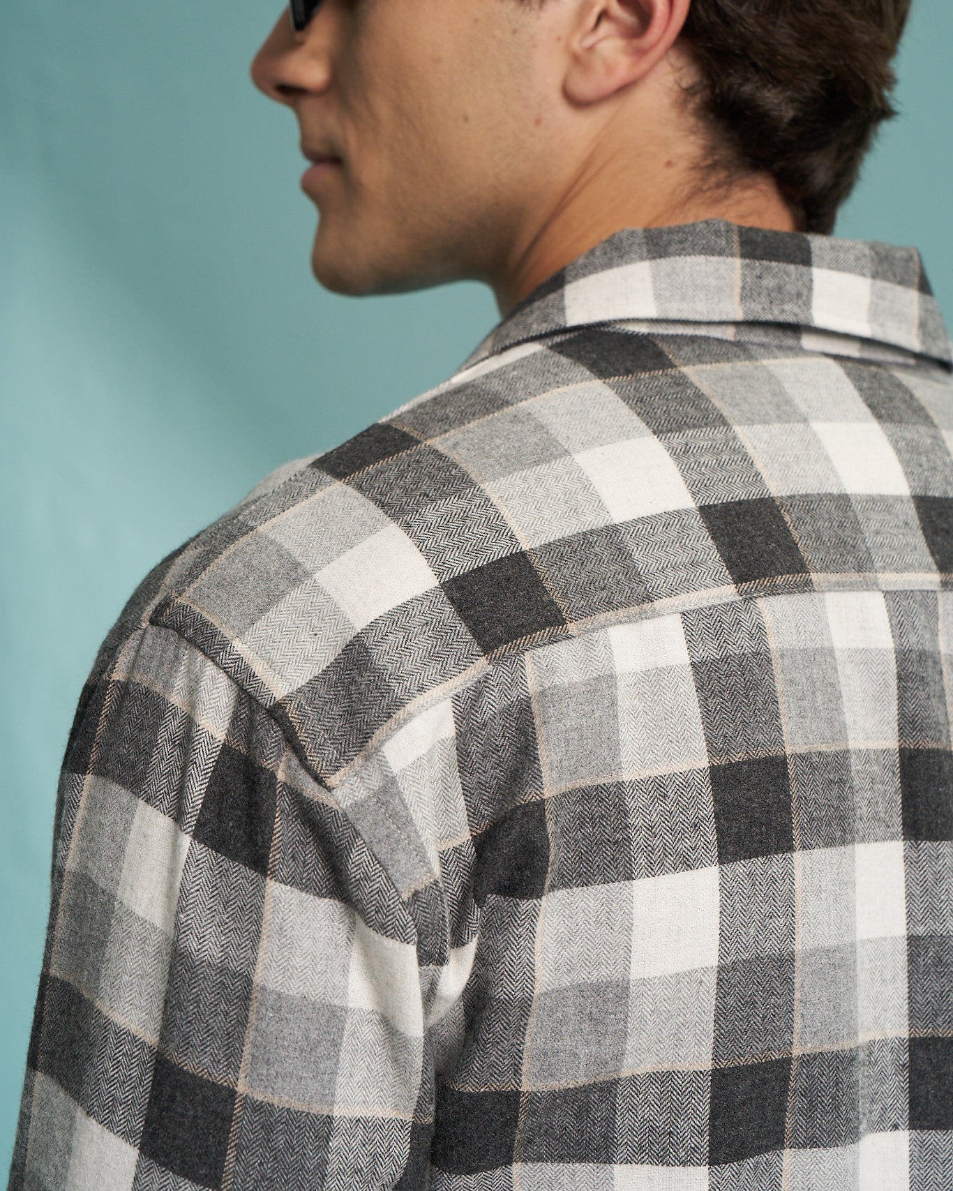Grey Check Overshirt