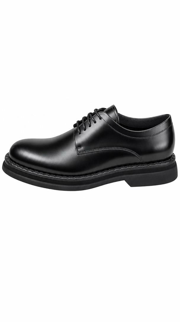 Leather Derby Shoe - Black