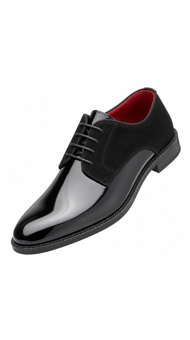 Patent Leather Derby - Black