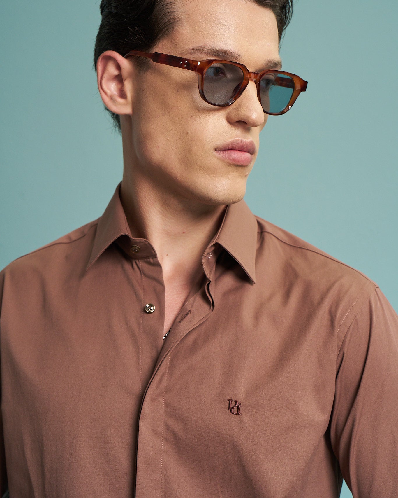 Light Brown Essential Stretch Shirt