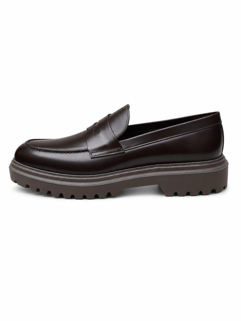 Leather Penny Loafer - Dark Brown