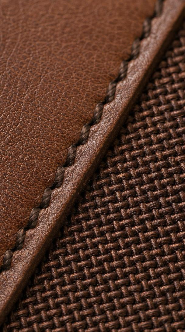 Leather & Knit Runner Sneaker - Taba