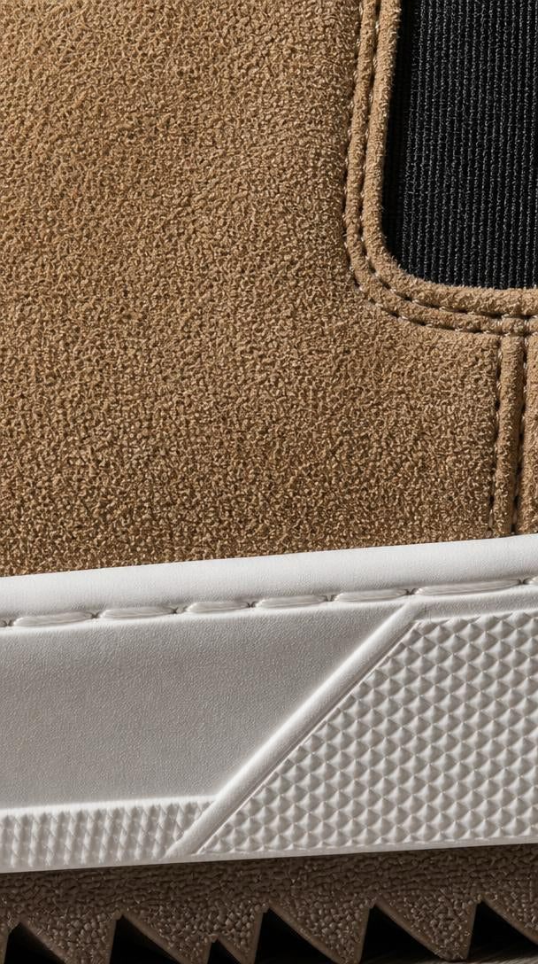 Suede Chelsea Sneaker Boot - Sand