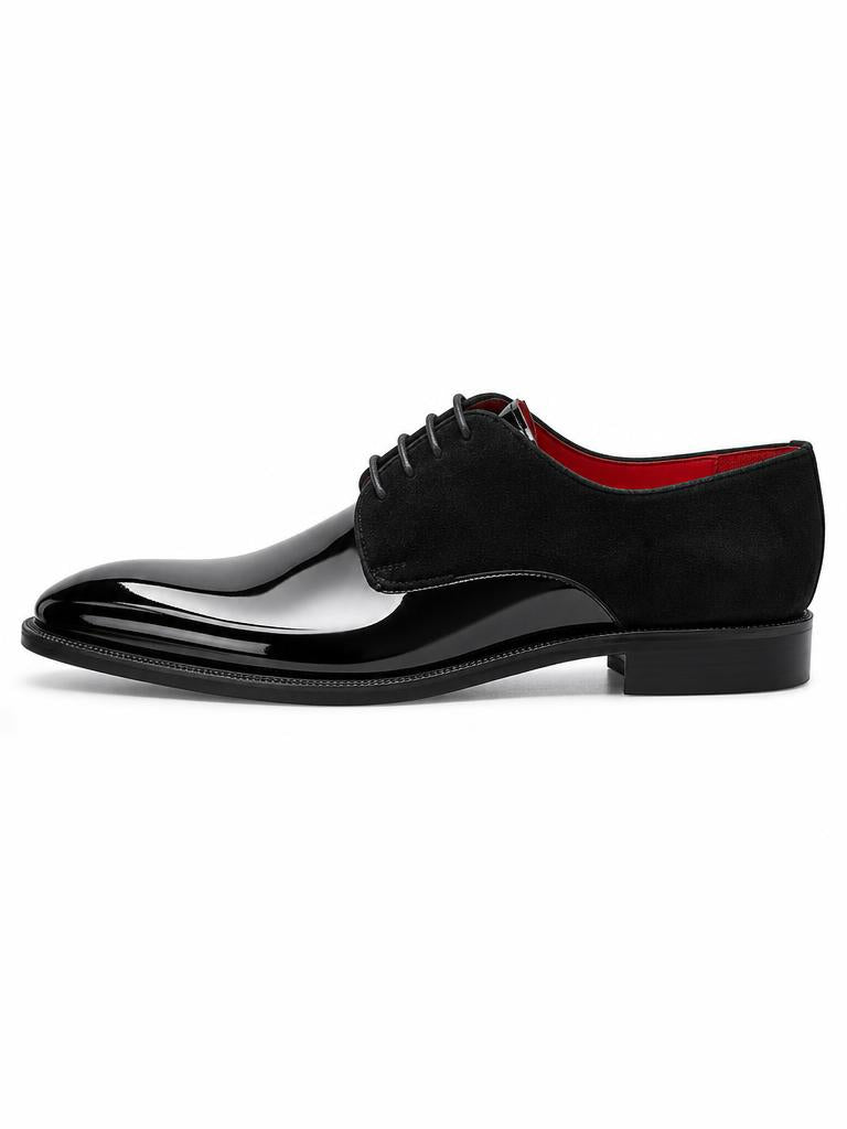 Patent Leather Derby - Black