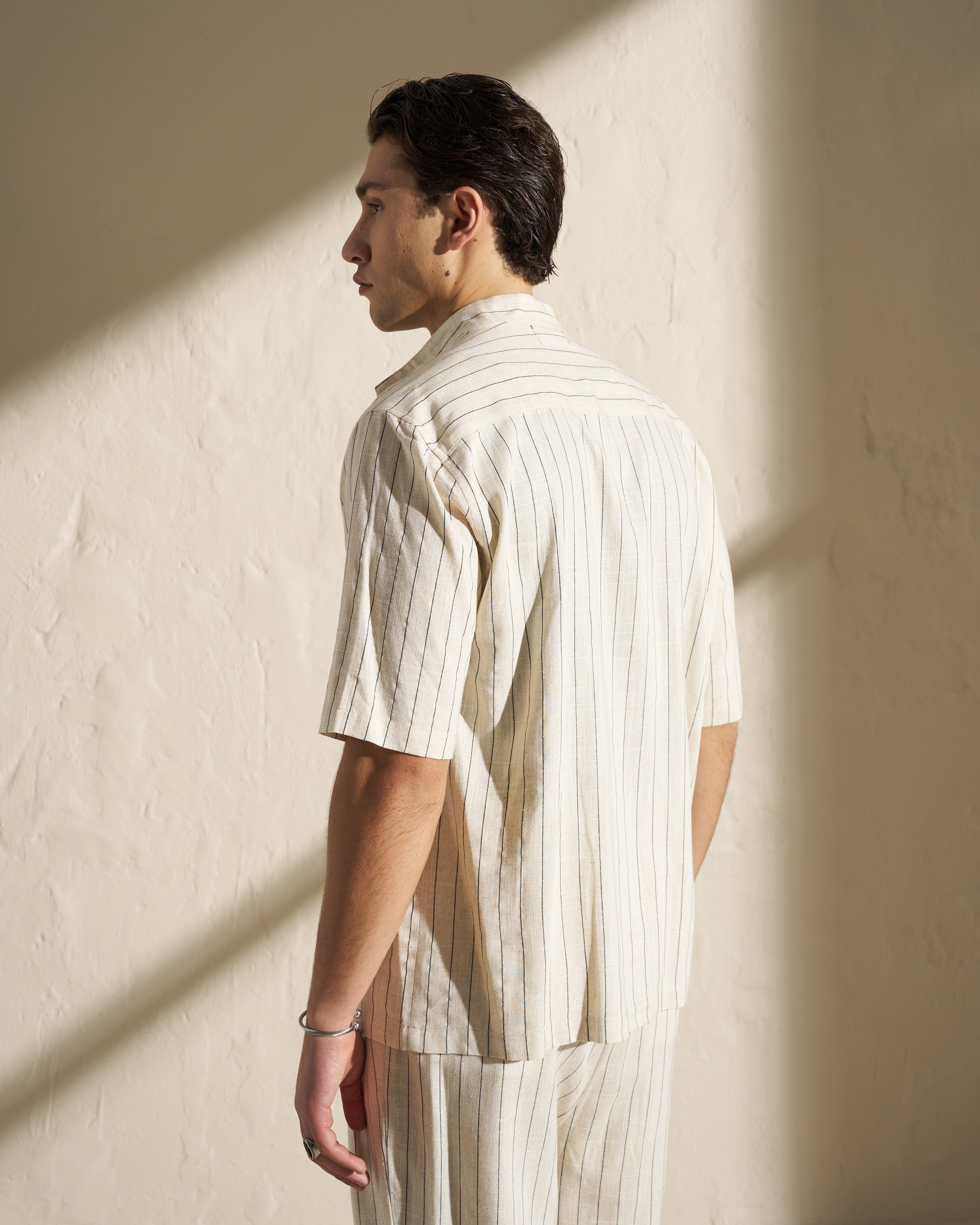 Short-Sleeve Striped Shirt