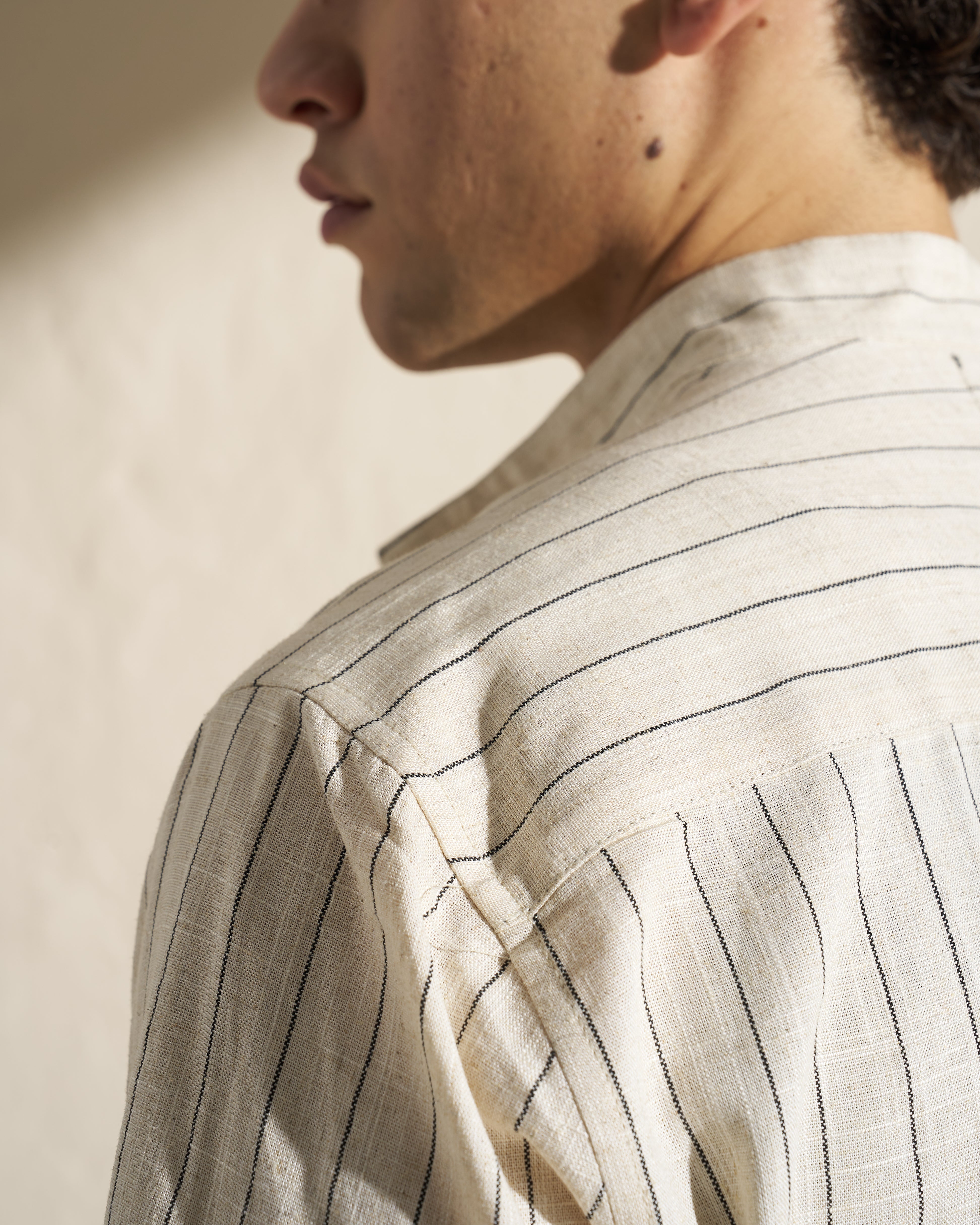 Short-Sleeve Striped Shirt