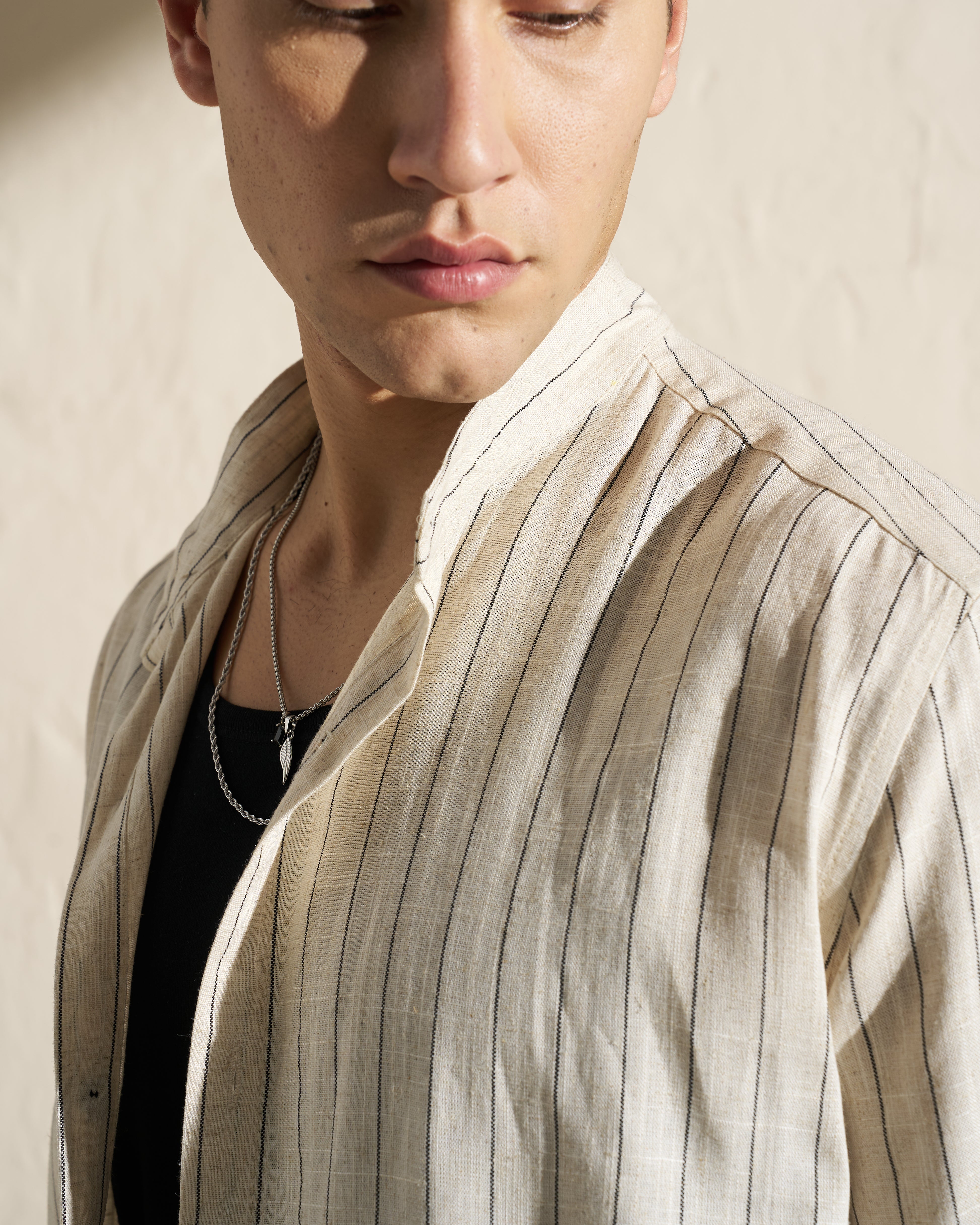 Short-Sleeve Striped Shirt