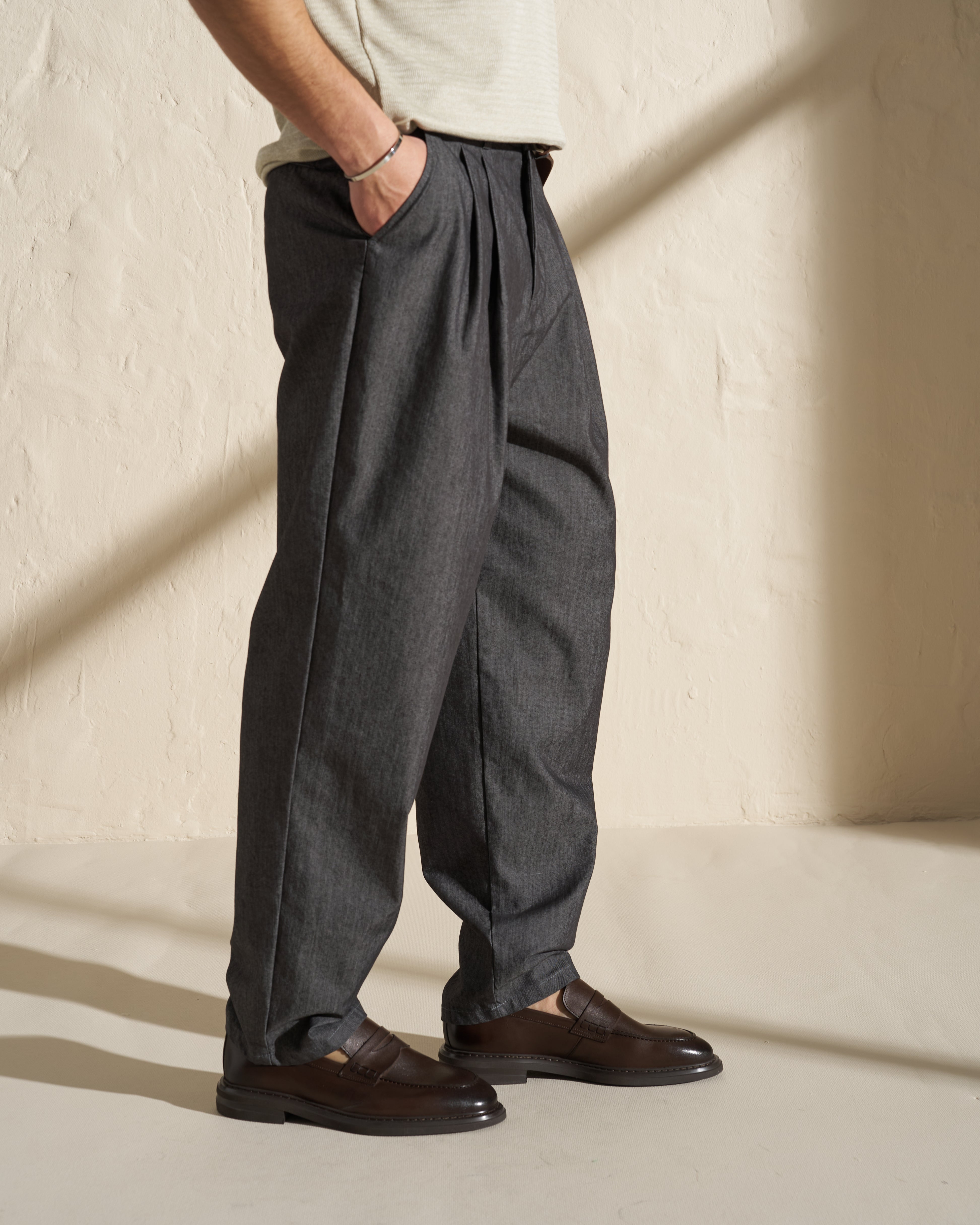 Pleated Tailored Trousers