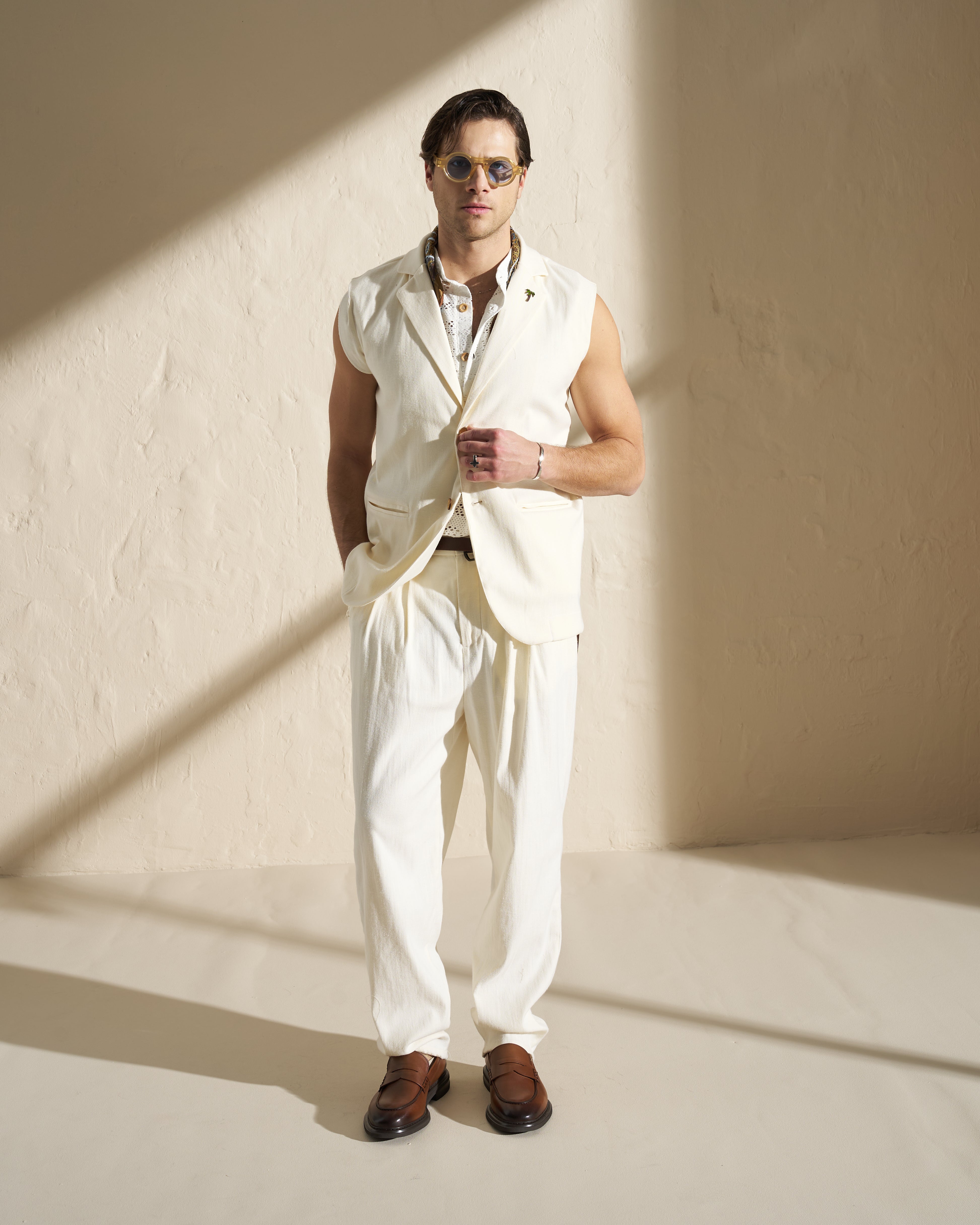 Sleeveless Tailored Waistcoat