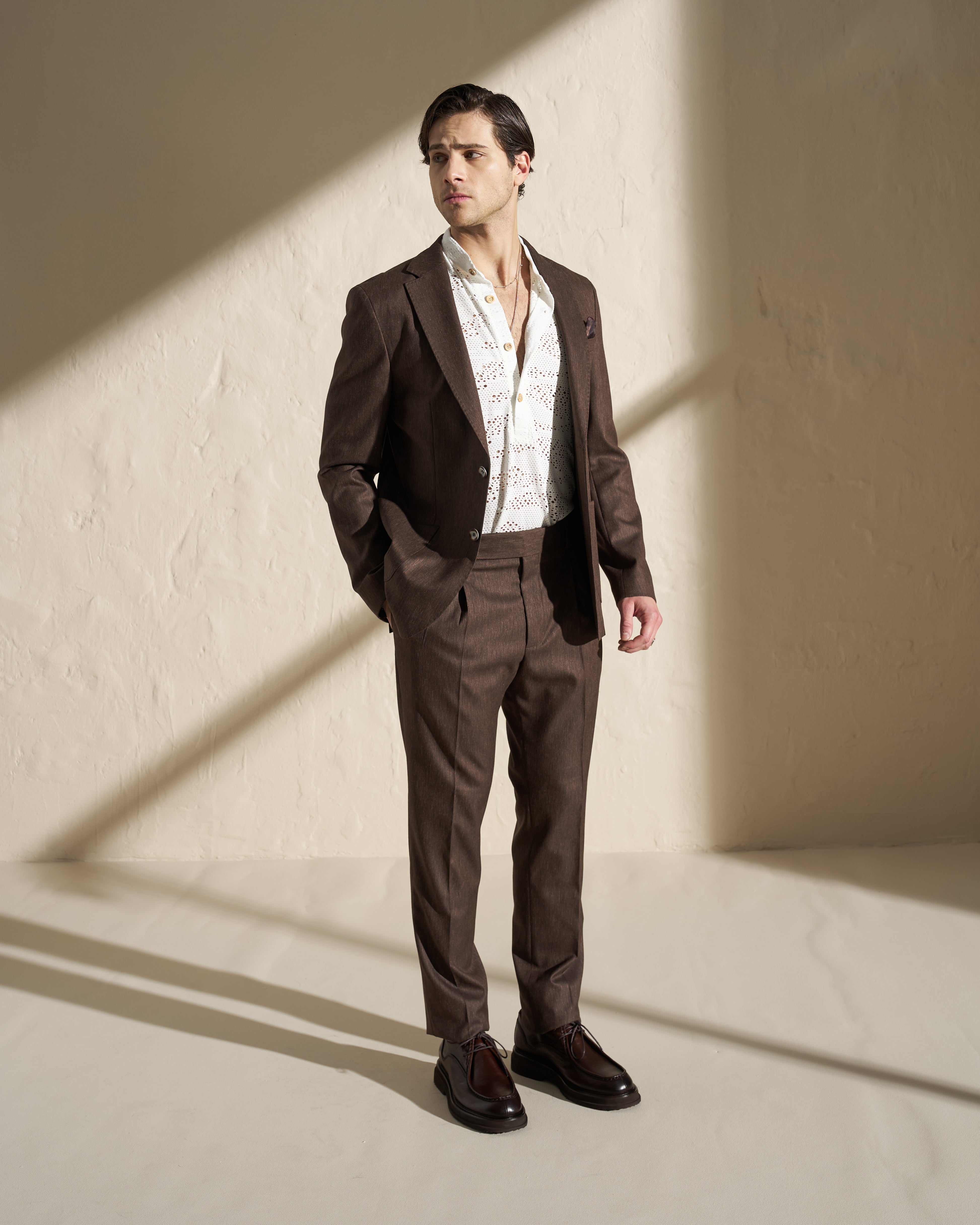 Pleated Tailored Summer Trousers