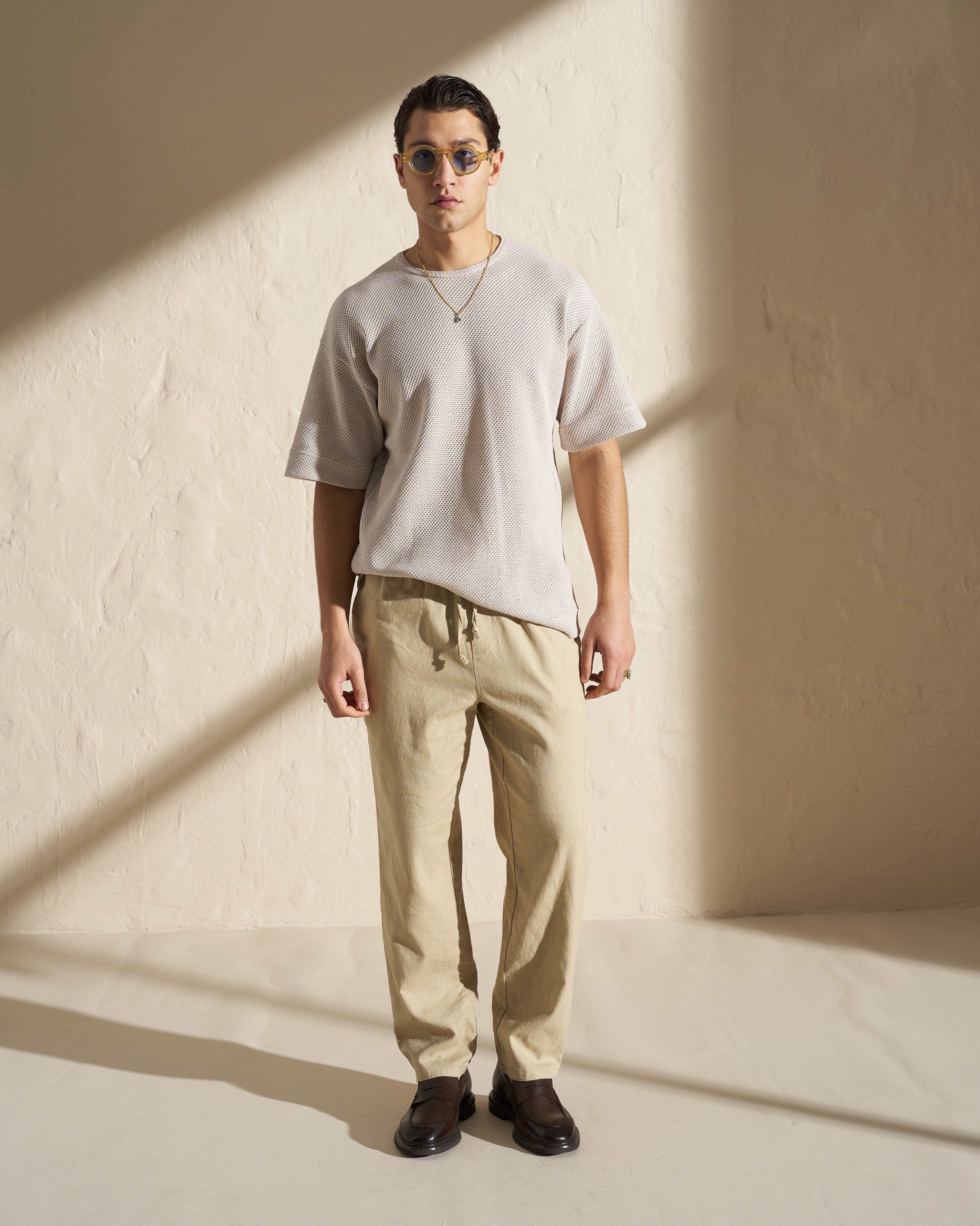 Textured Knit Short Sleeve Top
