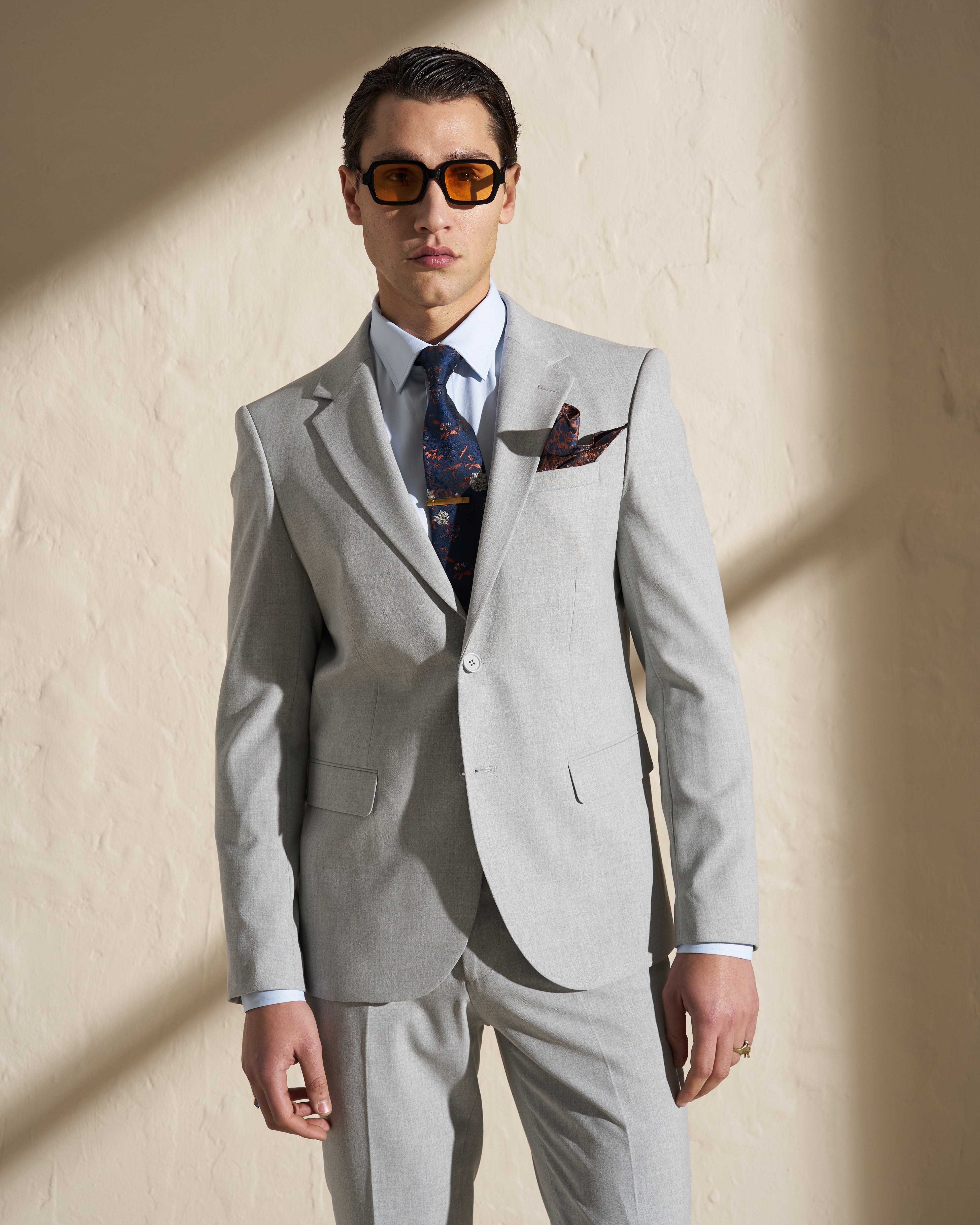 Men’s Two-Piece Suit – Light Grey