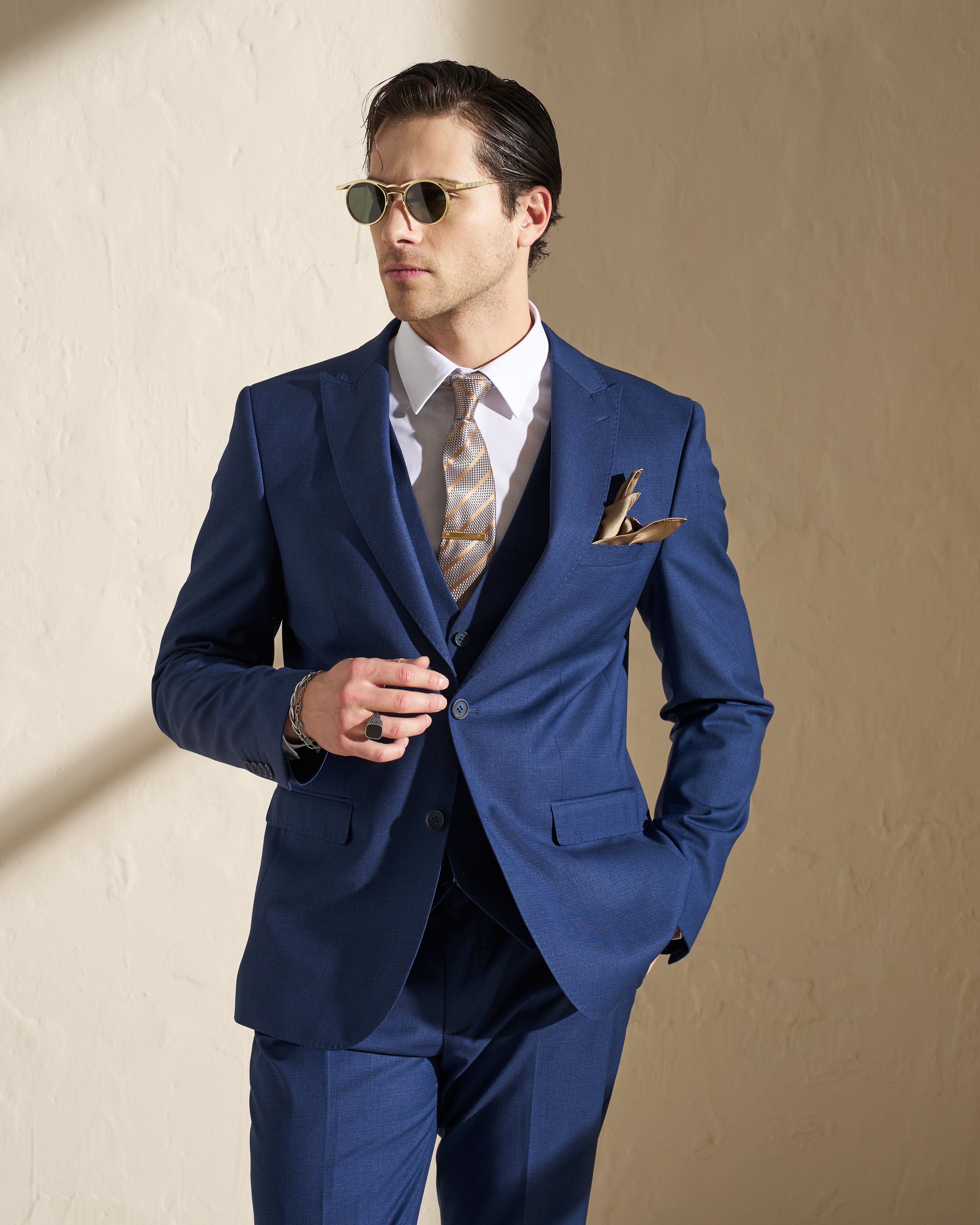 Men’s Three-Piece Suit – Blue
