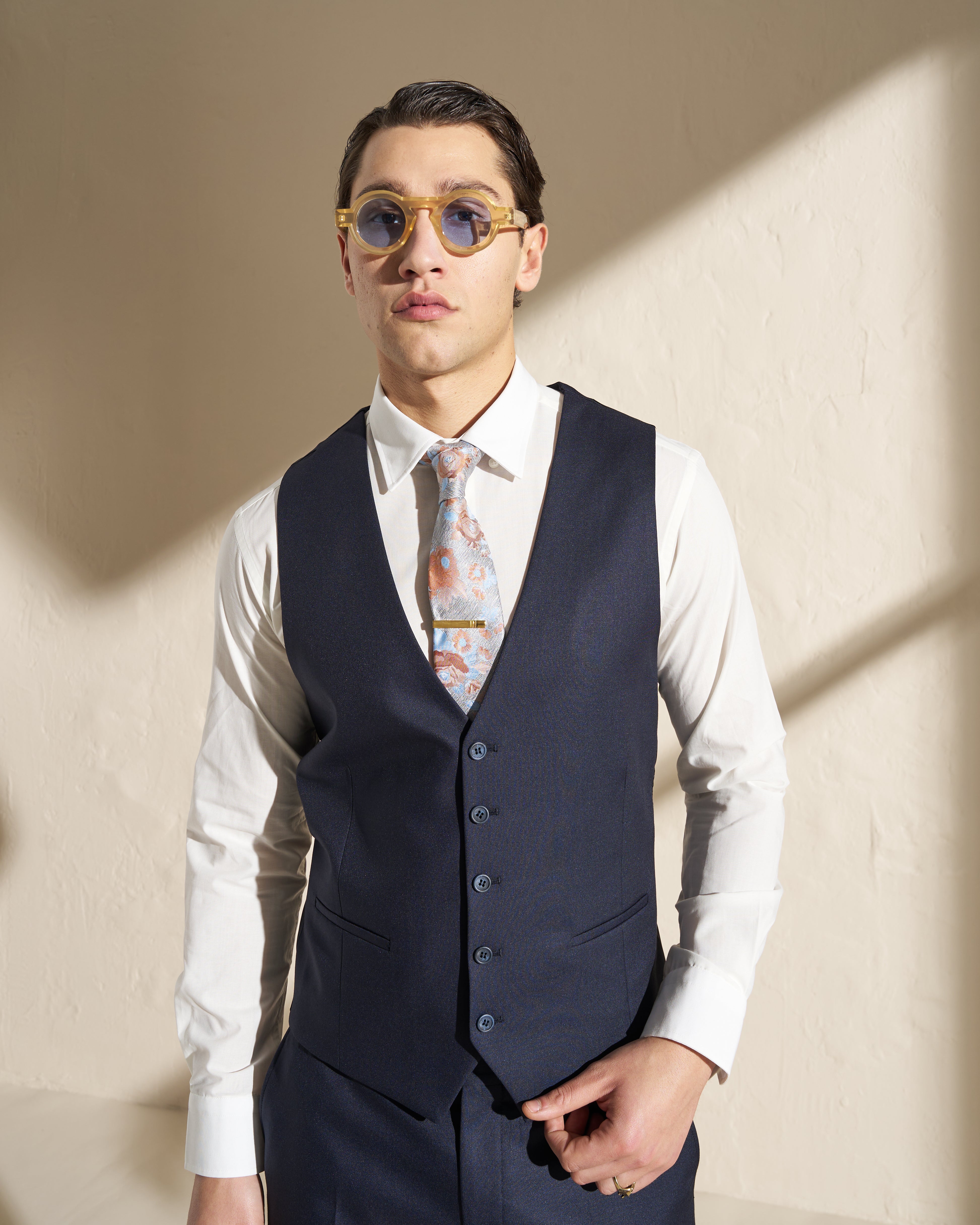 Men’s Three-Piece Suit – Navy