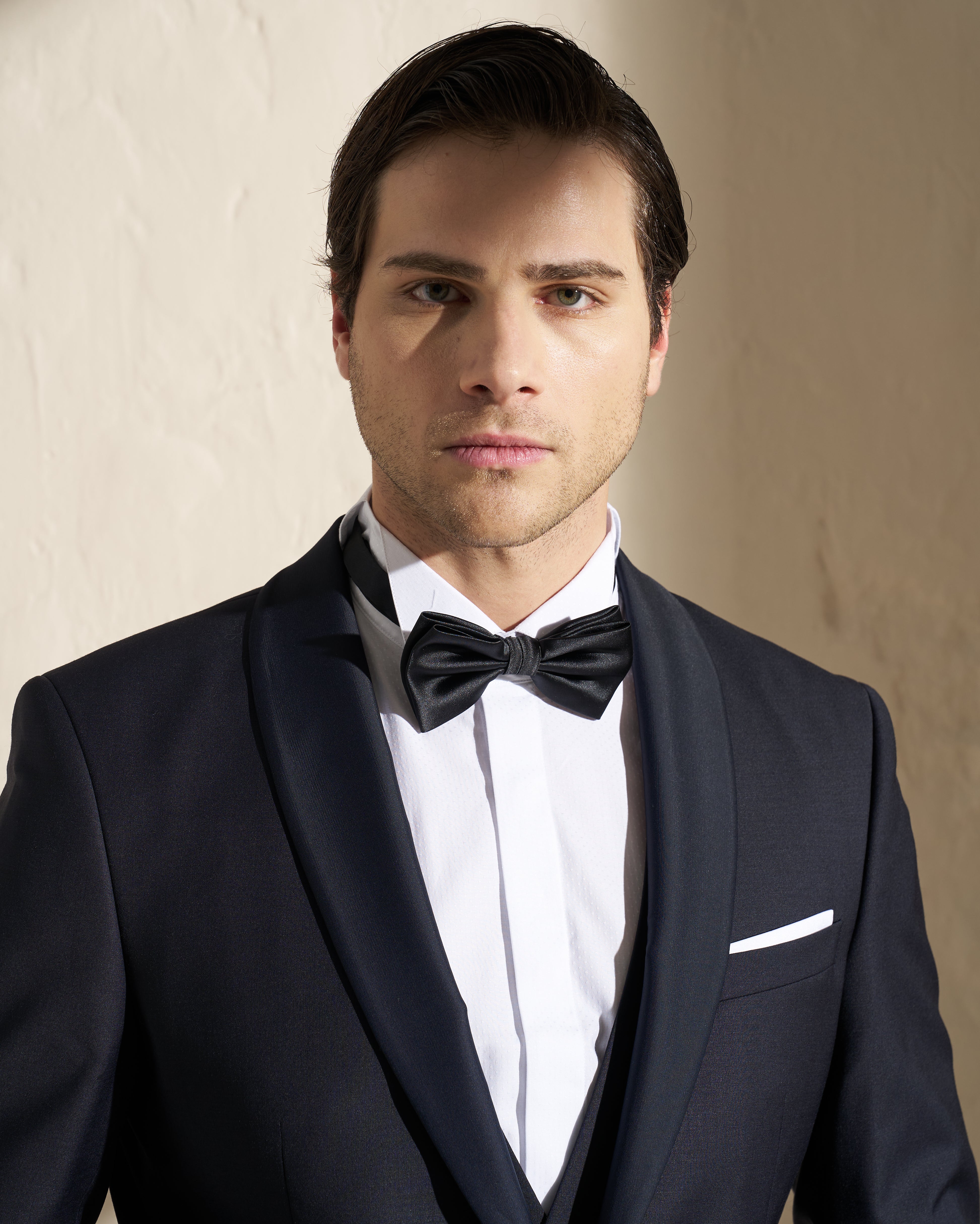 Men’s Three-Piece Smoking Suit – Navy Blue