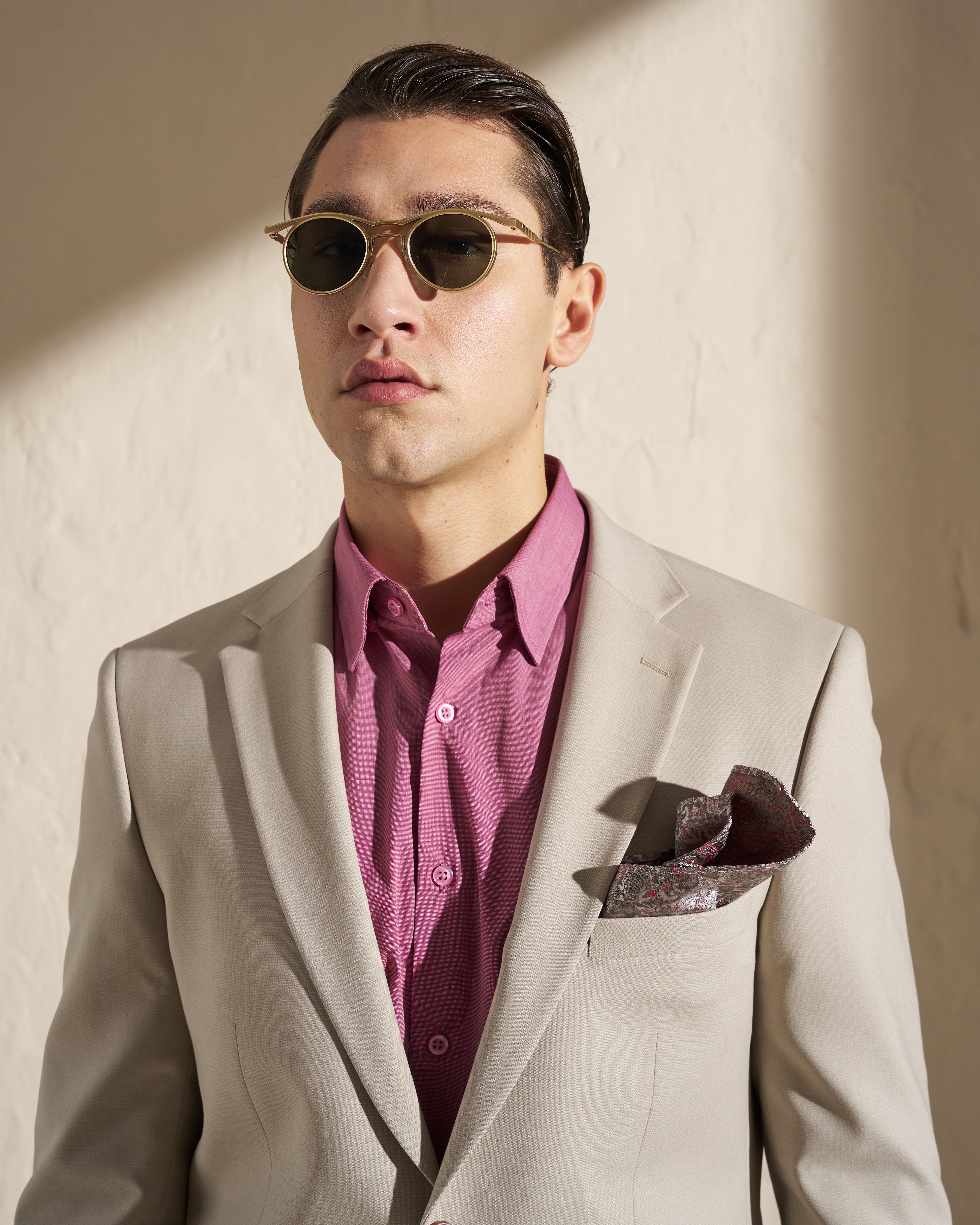 Men’s Two-Piece Suit – Light Beige