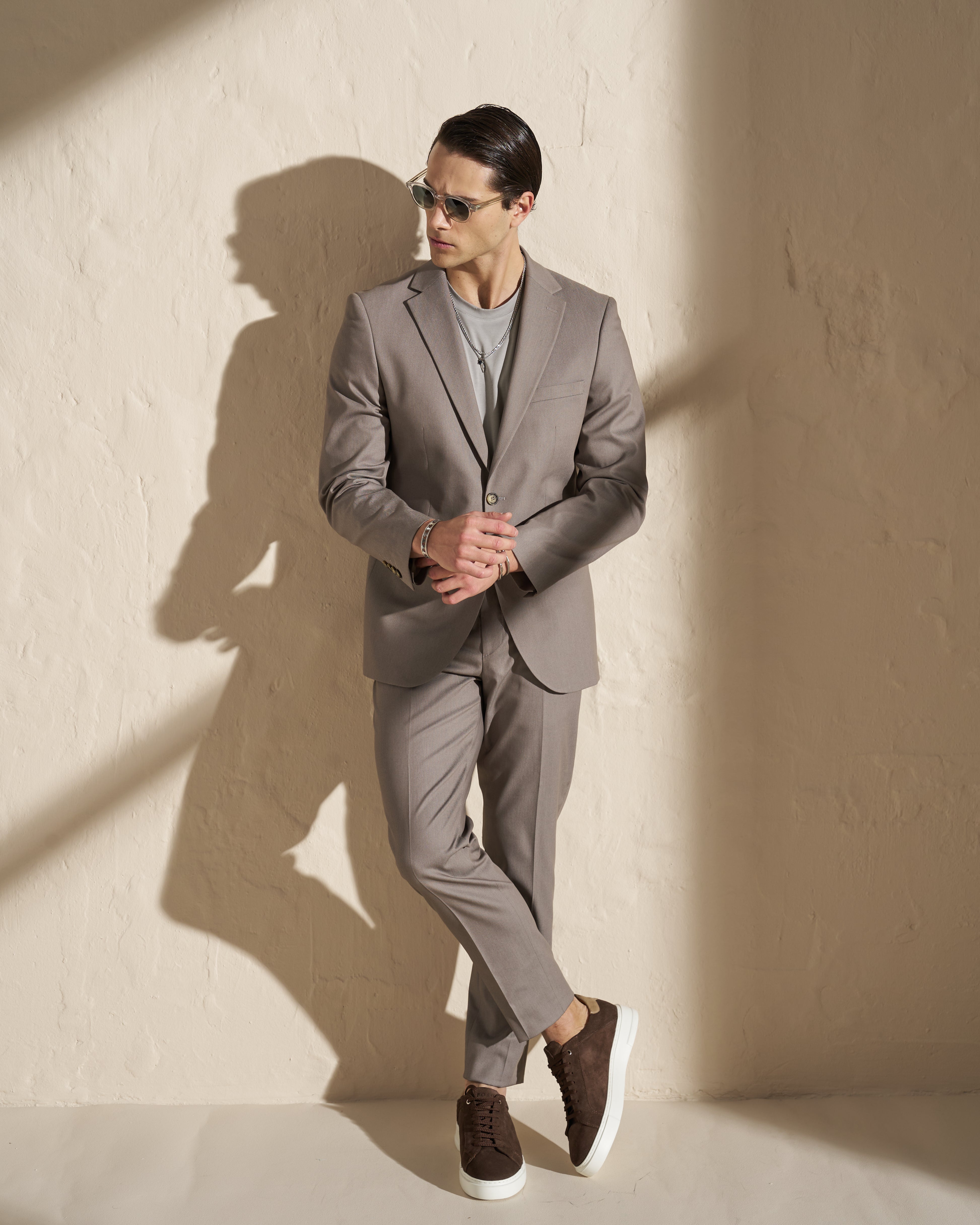 Men’s Two-Piece Suit – Taupe Grey