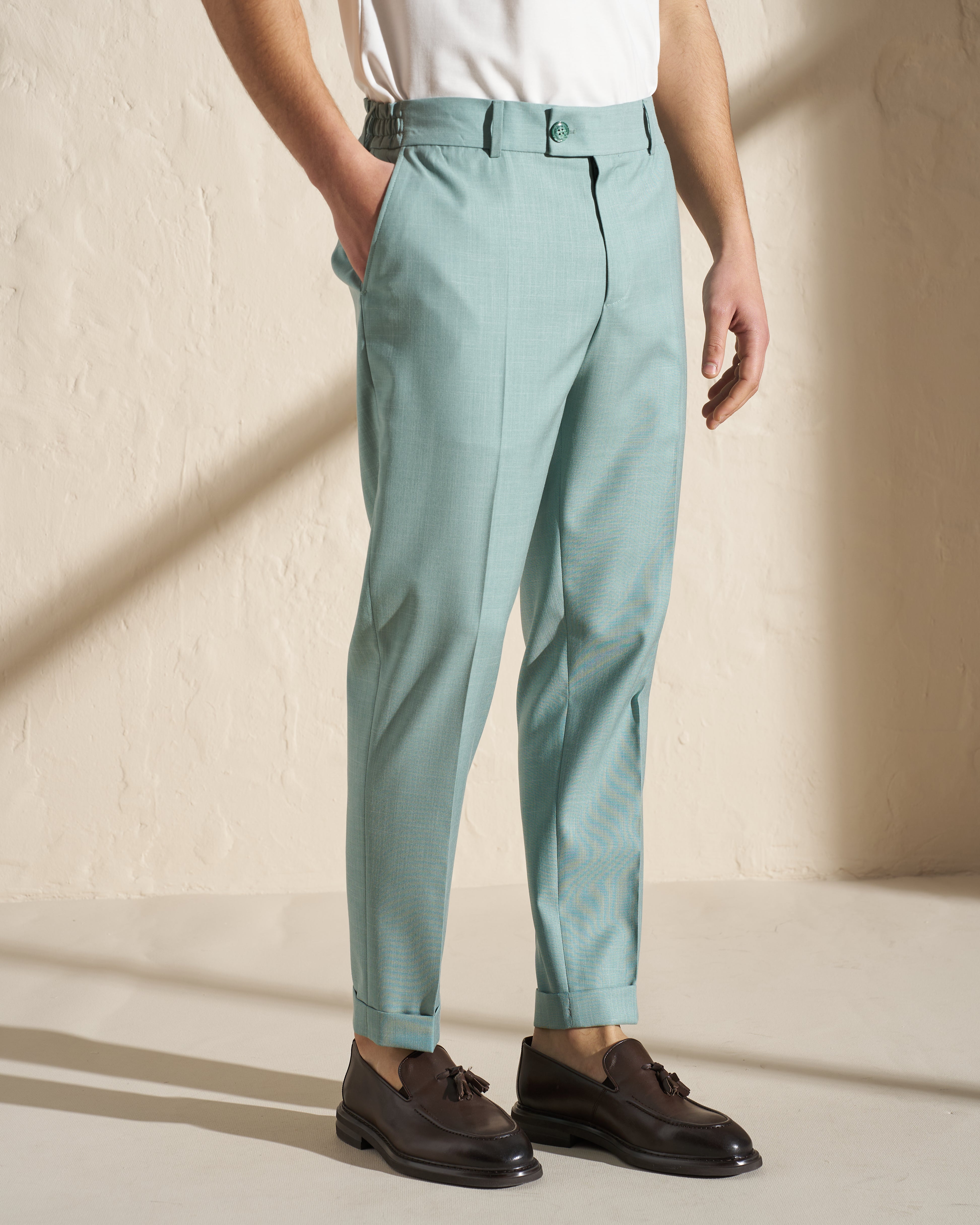 Tailored Mint Trousers