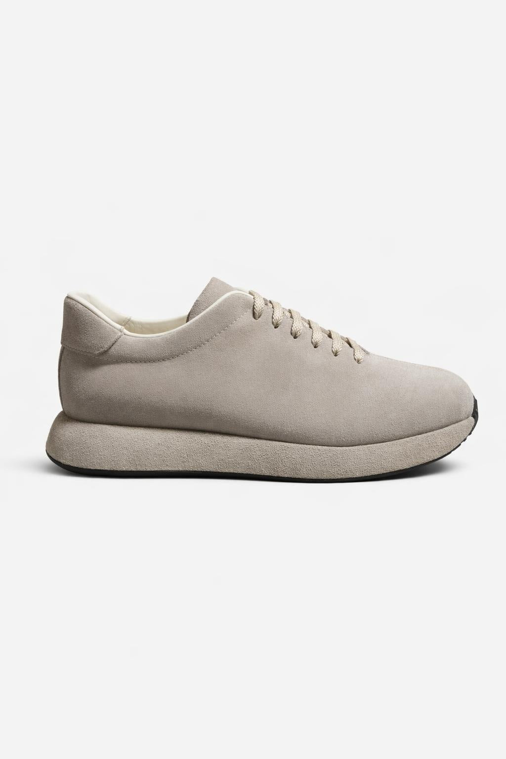 Men’s Beige Suede Sneakers