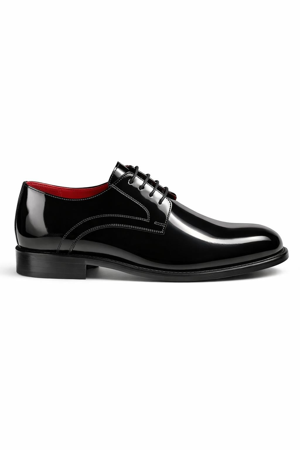 Men’s Black Patent Leather Oxford Shoes