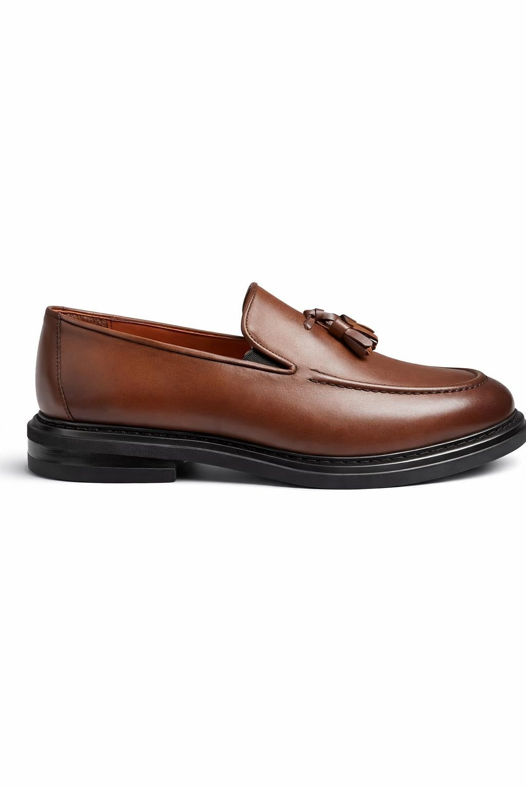 Men’s Leather Tassel Loafers – Taba